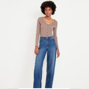 Old Navy, Wow wide leg jeans, high-rise size 0 short